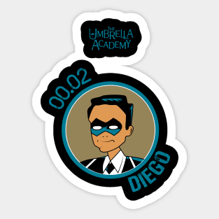 UMBRELLA ACADEMY: DIEGO CARTOON Sticker